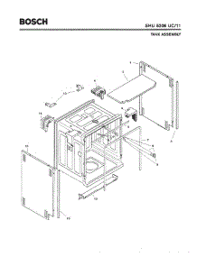 03 - Tank Assembly parts for Bosch Dishwasher SHU5306 UC/11 (FD 8001-8003) from AppliancePartsPros.com