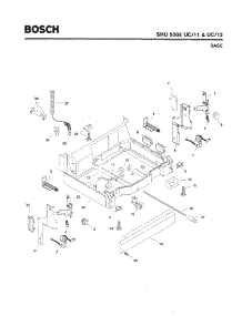05 - Base parts for Bosch Dishwasher SHU5306 UC/11 (FD 8001-8003) from AppliancePartsPros.com