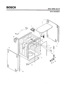 03 - Tank Assembly parts for Bosch Dishwasher SHU5306 UC/12 (FD 8003-) from AppliancePartsPros.com