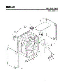 03 - Tank Assembly parts for Bosch Dishwasher SHU5307 UC/12 (FD 8003-) from AppliancePartsPros.com