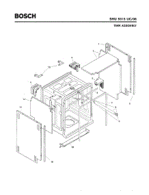 03 - Tank Assembly parts for Bosch Dishwasher SHU5315 UC/06 (FD 7705-7912) from AppliancePartsPros.com