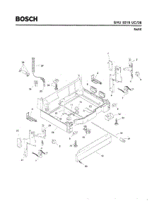 05 - Base parts for Bosch Dishwasher SHU5315 UC/06 (FD 7705-7912) from AppliancePartsPros.com