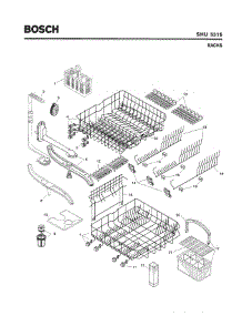 06 - Racks parts for Bosch Dishwasher SHU5315 UC/11 (FD 8001-8003) from AppliancePartsPros.com