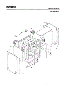 03 - Tank Assembly parts for Bosch Dishwasher SHU6802 UC/06 (FD 7705-7912) from AppliancePartsPros.com