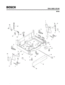 05 - Base parts for Bosch Dishwasher SHU6802 UC/06 (FD 7705-7912) from AppliancePartsPros.com