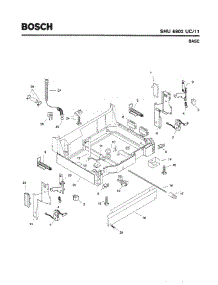05 - Base parts for Bosch Dishwasher SHU6802 UC/11 (FD 8001-8003) from AppliancePartsPros.com