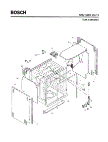 03 - Tank Assembly parts for Bosch Dishwasher SHU6802 UC/12 (FD 8003-) from AppliancePartsPros.com