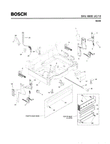 05 - Base parts for Bosch Dishwasher SHU6802 UC/12 (FD 8003-) from AppliancePartsPros.com
