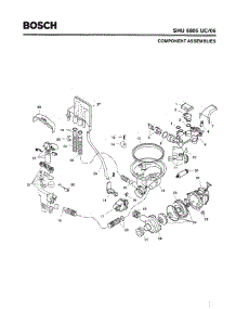 04 - Component Assemblies parts for Bosch Dishwasher SHU6805 UC/06 (FD 7705-7912) from AppliancePartsPros.com