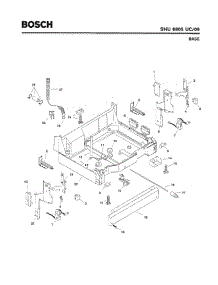 05 - Base parts for Bosch Dishwasher SHU6805 UC/06 (FD 7705-7912) from AppliancePartsPros.com