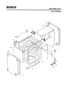 03 - Tank Assembly parts for Bosch Dishwasher SHU6805 UC/12 (FD 8003-) from AppliancePartsPros.com