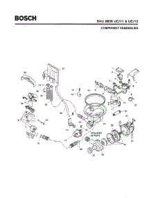 04 - Component Assemblies parts for Bosch Dishwasher SHU6805 UC/12 (FD 8003-) from AppliancePartsPros.com