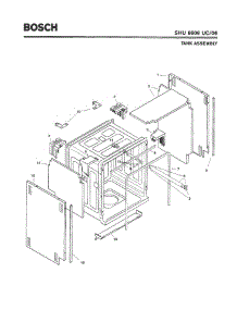 03 - Tank Assembly parts for Bosch Dishwasher SHU6806 UC/06 (FD 7705-7912) from AppliancePartsPros.com