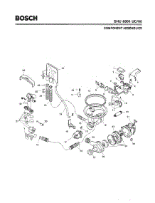 04 - Component Assemblies parts for Bosch Dishwasher SHU6806 UC/06 (FD 7705-7912) from AppliancePartsPros.com