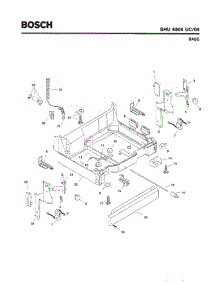 05 - Base parts for Bosch Dishwasher SHU6806 UC/06 (FD 7705-7912) from AppliancePartsPros.com