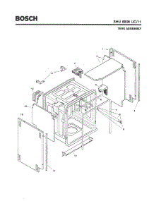 03 - Tank Assembly parts for Bosch Dishwasher SHU6806 UC/11 (FD 8001-8003) from AppliancePartsPros.com