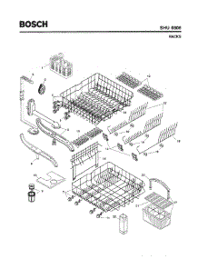 06 - Racks parts for Bosch Dishwasher SHU6806 UC/11 (FD 8001-8003) from AppliancePartsPros.com