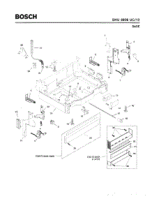 05 - Base parts for Bosch Dishwasher SHU6806 UC/12 (FD 8003-) from AppliancePartsPros.com