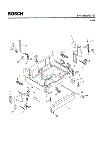 05 - Base parts for Bosch Dishwasher SHU8802 UC/12 (FD 8105-) from AppliancePartsPros.com