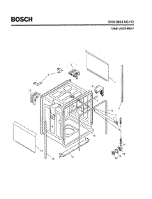 03 - Tank Assembly parts for Bosch Dishwasher SHU8805 UC/12 (FD 8105-) from AppliancePartsPros.com