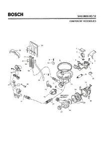 04 - Component Assemblies parts for Bosch Dishwasher SHU8805 UC/12 (FD 8105-) from AppliancePartsPros.com