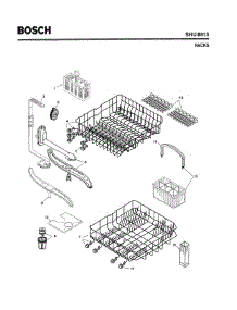 06 - Racks parts for Bosch Dishwasher SHU8815 UC/12 (FD 8105-) from AppliancePartsPros.com