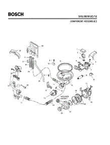 04 - Component Assemblies parts for Bosch Dishwasher SHU8816 UC/12 (FD 8105-) from AppliancePartsPros.com
