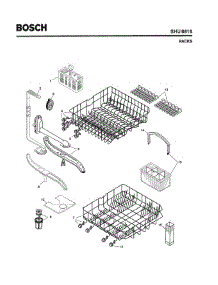 06 - Racks parts for Bosch Dishwasher SHU8816 UC/12 (FD 8105-) from AppliancePartsPros.com
