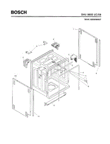 03 - Tank Assembly parts for Bosch Dishwasher SHU9905 UC/06 (FD 7905-7912) from AppliancePartsPros.com