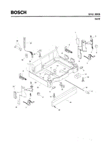 05 - Base parts for Bosch Dishwasher SHU9905 UC/06 (FD 7905-7912) from AppliancePartsPros.com