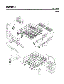06 - Racks parts for Bosch Dishwasher SHU9905 UC/06 (FD 7905-7912) from AppliancePartsPros.com