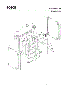 03 - Tank Assembly parts for Bosch Dishwasher SHU9906 UC/06 (FD 7905-7912) from AppliancePartsPros.com