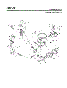 04 - Component Assemblies parts for Bosch Dishwasher SHU9906 UC/06 (FD 7905-7912) from AppliancePartsPros.com