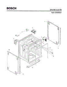 03 - Tank Assembly parts for Bosch Dishwasher SHU9912 UC/06 (FD 7908-8002) from AppliancePartsPros.com
