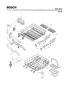 06 - Racks parts for Bosch Dishwasher SHU9912 UC/06 (FD 7908-8002) from AppliancePartsPros.com