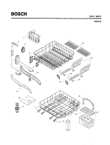 06 - Racks parts for Bosch Dishwasher SHU9912 UC/11 (FD 8002-8003) from AppliancePartsPros.com