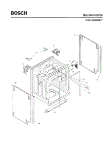 03 - Tank Assembly parts for Bosch Dishwasher SHU9915 UC/06 (FD 7908-8002) from AppliancePartsPros.com