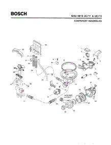 04 - Component Assemblies parts for Bosch Dishwasher SHU9915 UC/11 (FD 8002-8003) from AppliancePartsPros.com