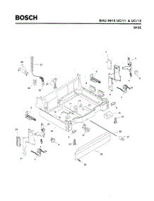 05 - Base parts for Bosch Dishwasher SHU9915 UC/11 (FD 8002-8003) from AppliancePartsPros.com