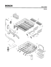 06 - Racks parts for Bosch Dishwasher SHU9915 UC/11 (FD 8002-8003) from AppliancePartsPros.com