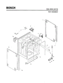 03 - Tank Assembly parts for Bosch Dishwasher SHU9915 UC/12 (FD 8003-) from AppliancePartsPros.com