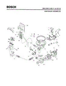 04 - Component Assemblies parts for Bosch Dishwasher SHU9915 UC/12 (FD 8003-) from AppliancePartsPros.com