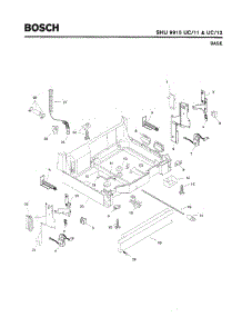 05 - Base parts for Bosch Dishwasher SHU9915 UC/12 (FD 8003-) from AppliancePartsPros.com