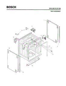 03 - Tank Assembly parts for Bosch Dishwasher SHU9916 UC/06 (FD 7908-8002) from AppliancePartsPros.com