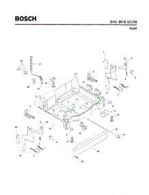 05 - Base parts for Bosch Dishwasher SHU9916 UC/06 (FD 7908-8002) from AppliancePartsPros.com