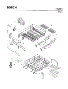 06 - Racks parts for Bosch Dishwasher SHU9916 UC/06 (FD 7908-8002) from AppliancePartsPros.com
