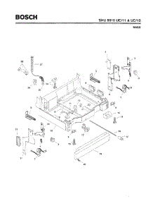 05 - Base parts for Bosch Dishwasher SHU9916 UC/12 (FD 8003-) from AppliancePartsPros.com