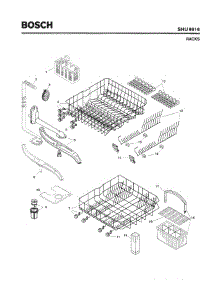06 - Racks parts for Bosch Dishwasher SHU9916 UC/12 (FD 8003-) from AppliancePartsPros.com