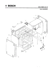 03 - Tank Assembly parts for Bosch Dishwasher SHU9925 UC/12 (FD 8003-) from AppliancePartsPros.com