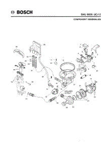 04 - Component Assemblies parts for Bosch Dishwasher SHU9925 UC/12 (FD 8003-) from AppliancePartsPros.com